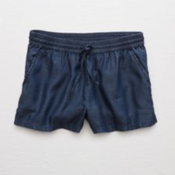 Aerie Blue Summer Shorts (Small) - Picture 1 of 4
